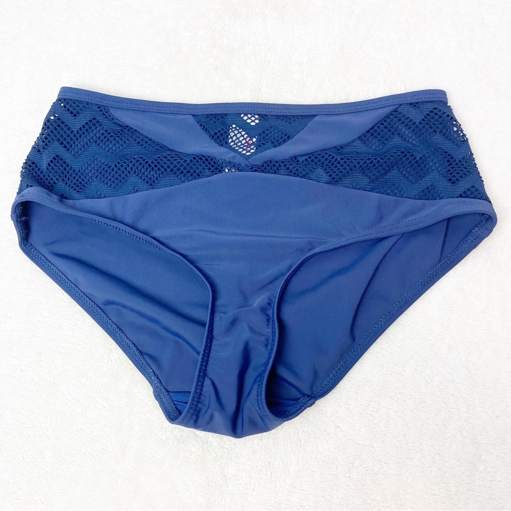 Curvy Kate Hi Voltage Brief Bikini Bottom Blue XS